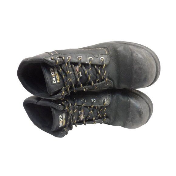 Dakota Men's 6'' 877 Steel Toe Steel Plate Work Boots Black Size 13M - Picture 4 of 9